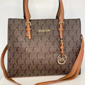 Michael Kors Tote Monogram Καφέ