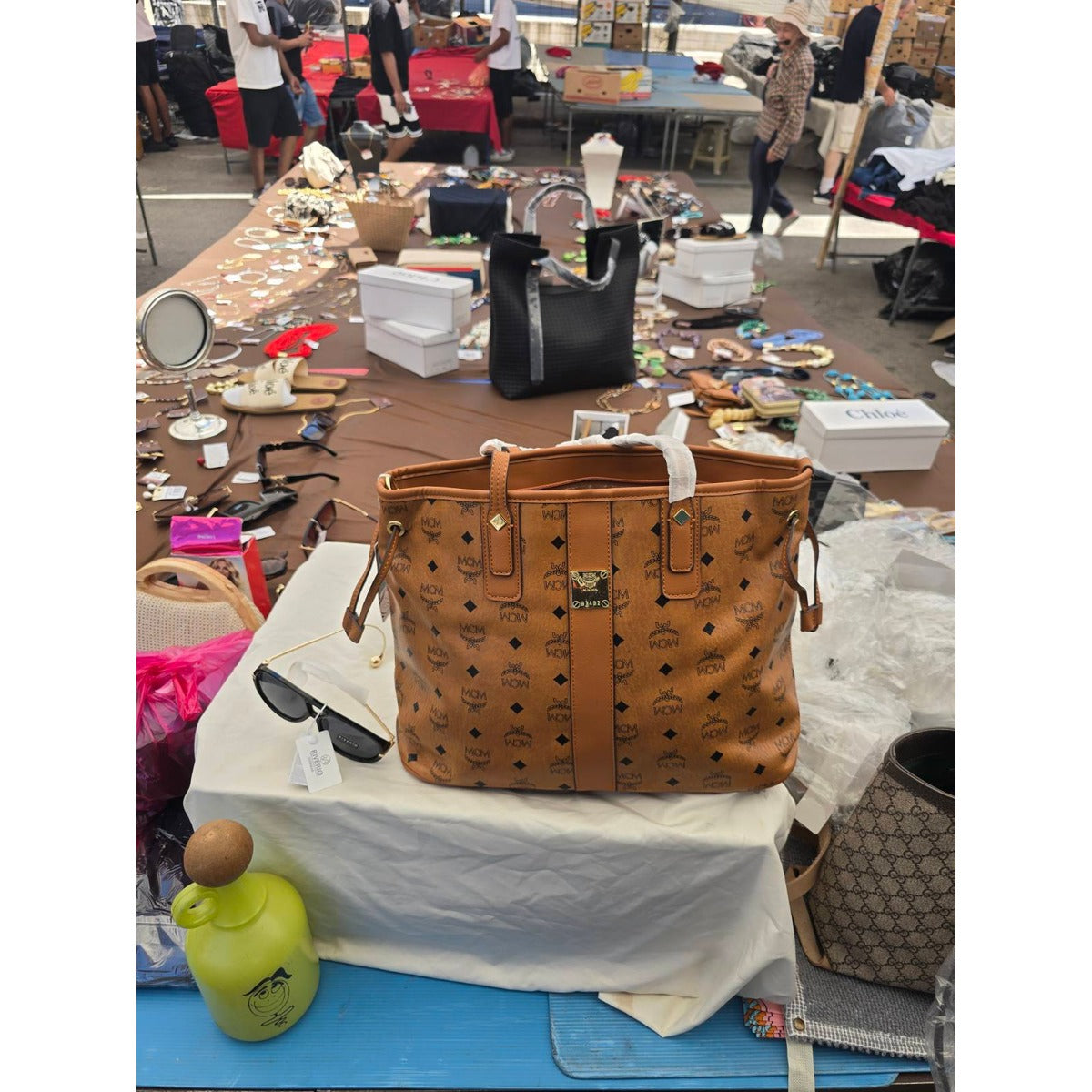 MCM Liz Tote Cognac