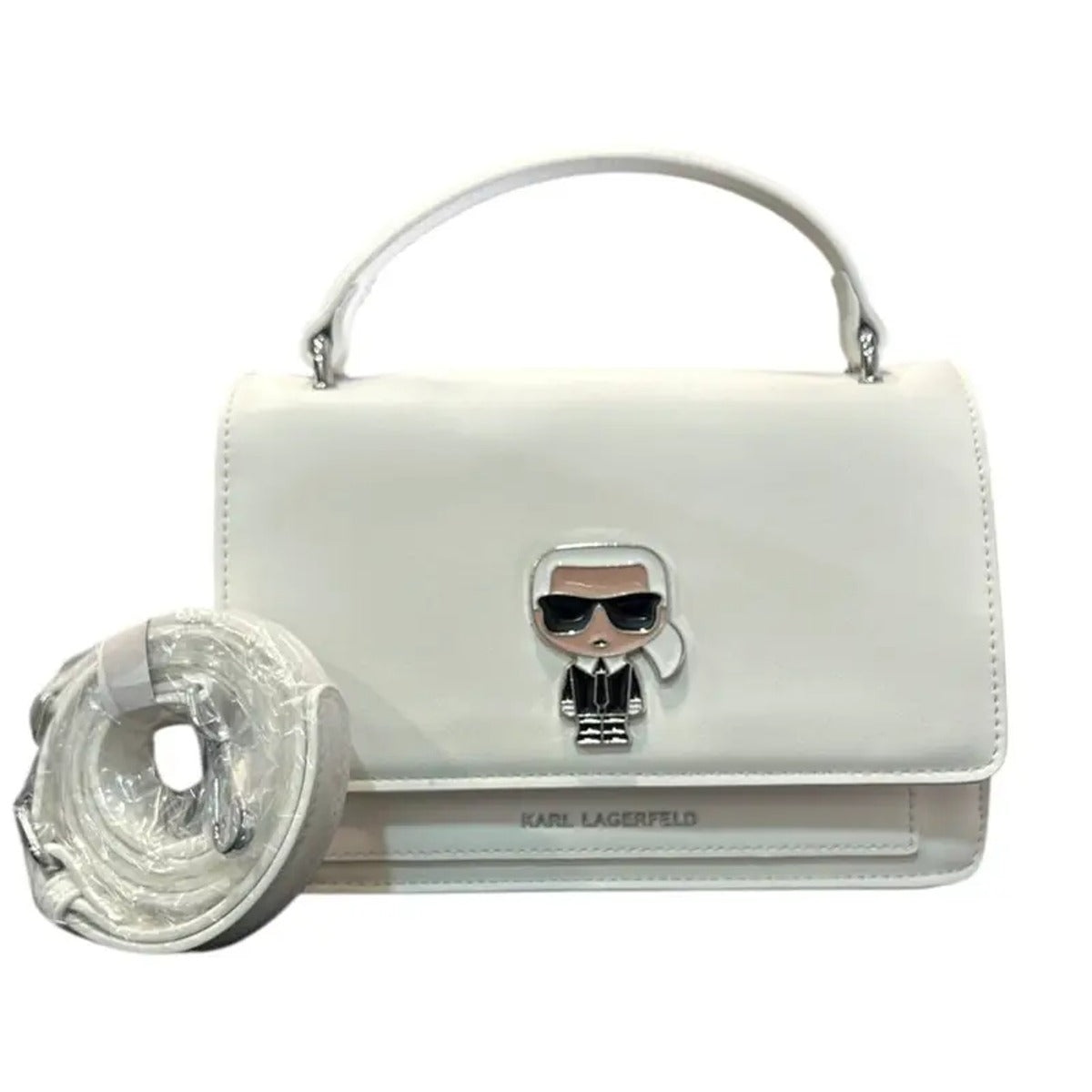 Karl Lagerfeld Τσάντα Χειρός Λευκή