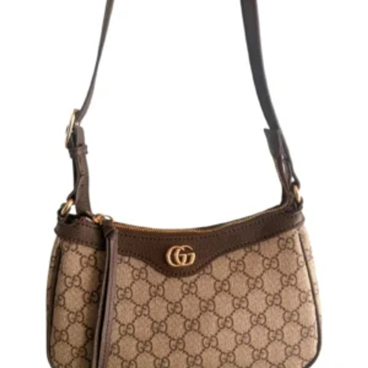 Gucci GG Supreme Τσάντα Ώμου Καφέ