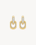 CASSANDRE duo link earrings in metal