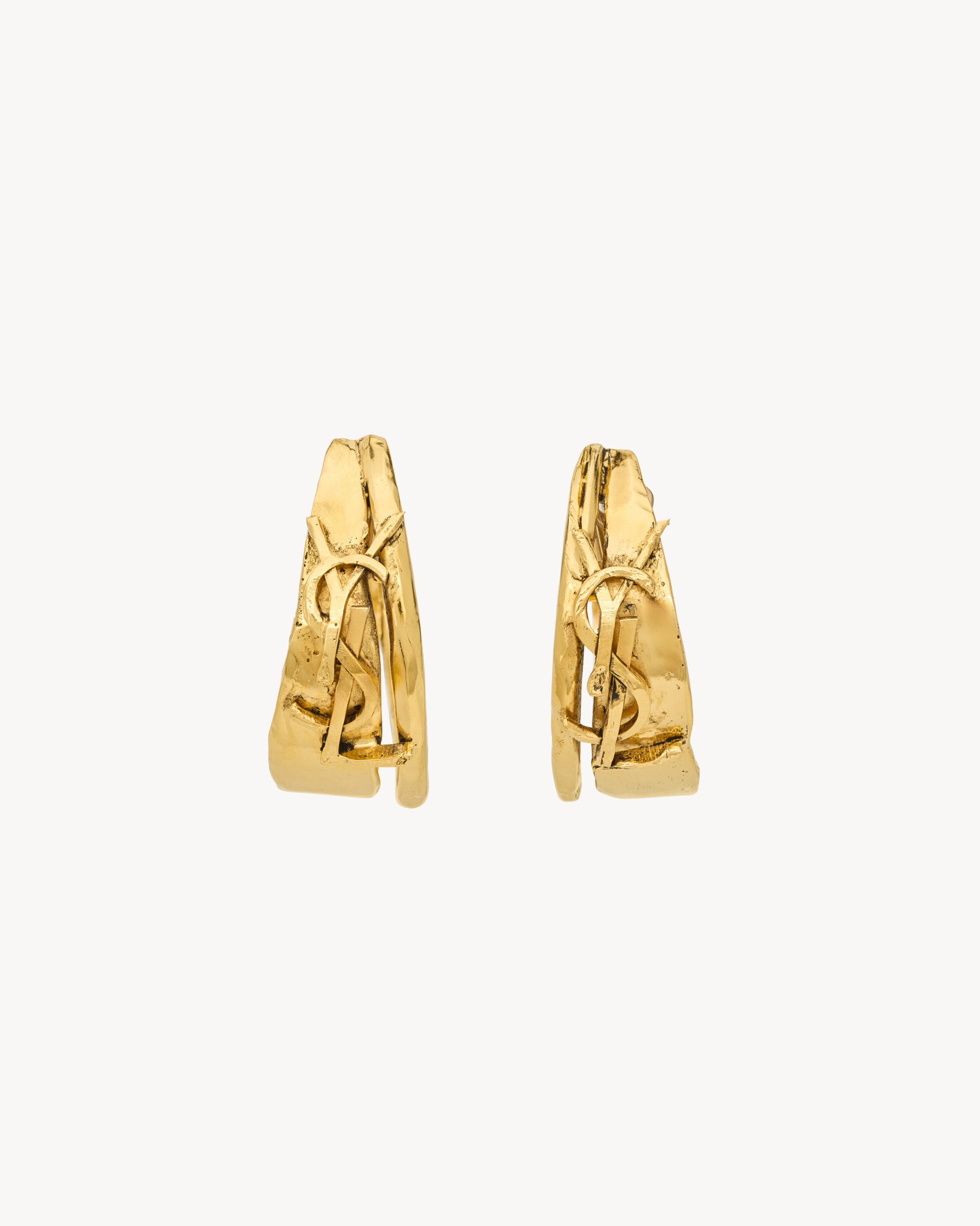 large CASSANDRE earrings in metal