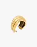 intertwined cuff in metal