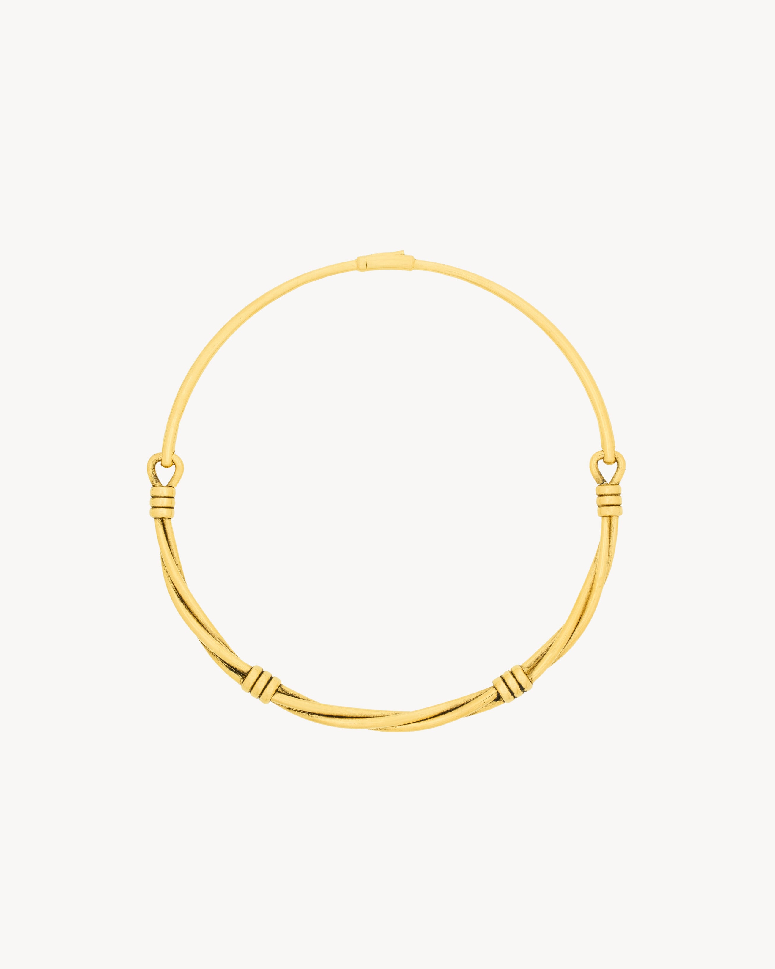 twist necklace in metal