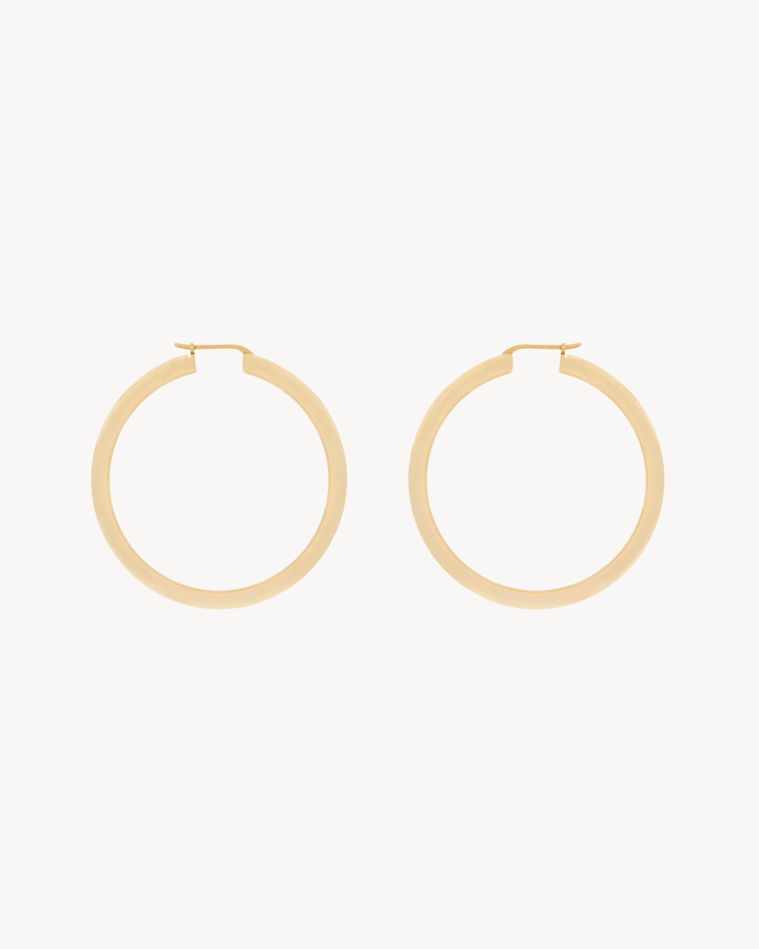 hoop earrings in metal