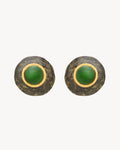 cabochon earrings in ceramic