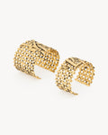 CASSANDRE woven cuff in metal