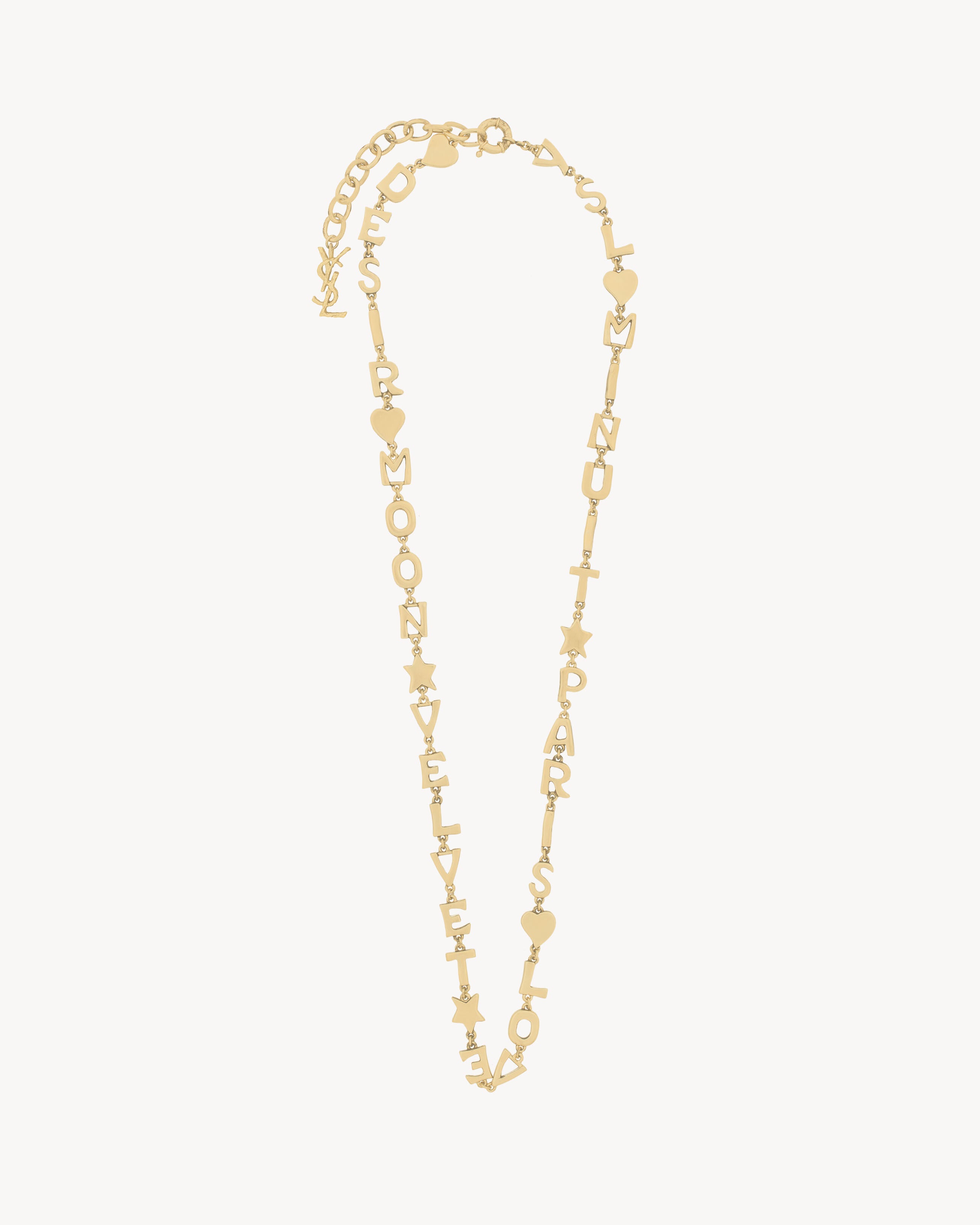 LOVE LETTERS necklace in metal