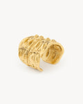 crocodile cuff in metal