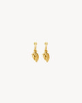 CASSANDRE berry charm hoop earrings in metal