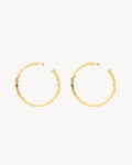 CASSANDRE mulberry hoop earrings in metal