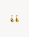 CASSANDRE lucky charm hoop earrings in metal