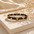Louis Vuitton Μαύρη Χειροπέδα με Λογότυπο LV