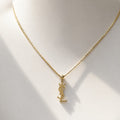 YSL Κολιέ με Χρυσό Λογότυπο YSL
