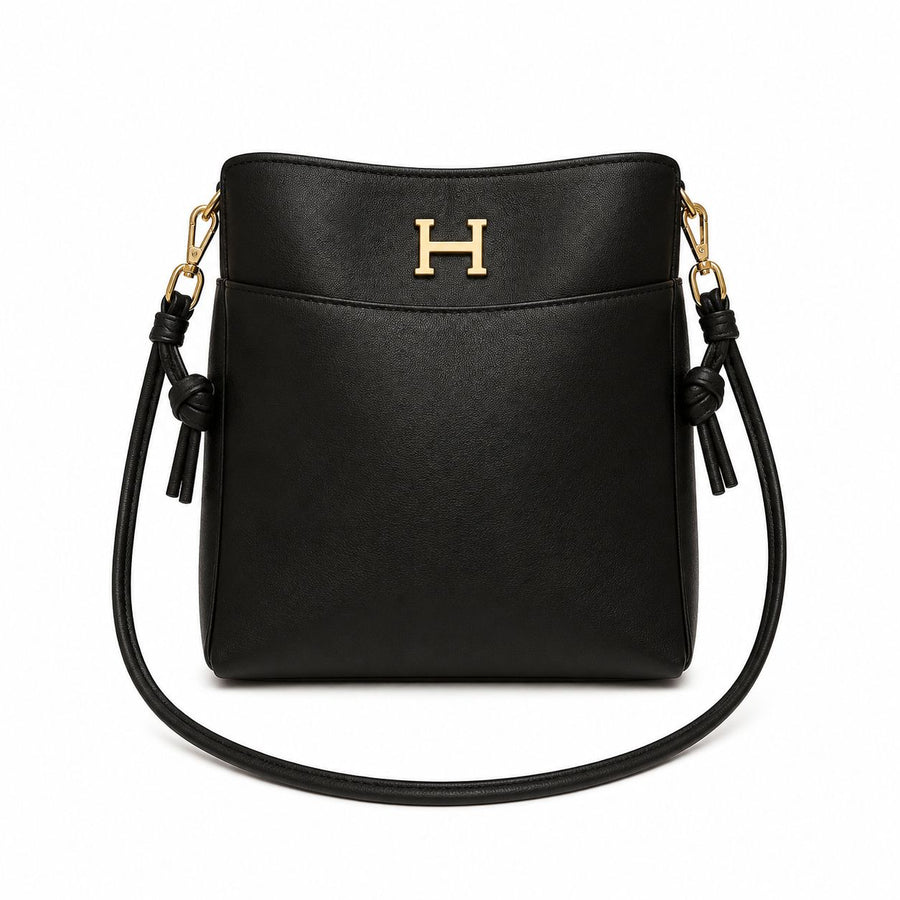 Hermes Δερμάτινος Crossbody Φάκελος με Μεταλλικό Black "H"