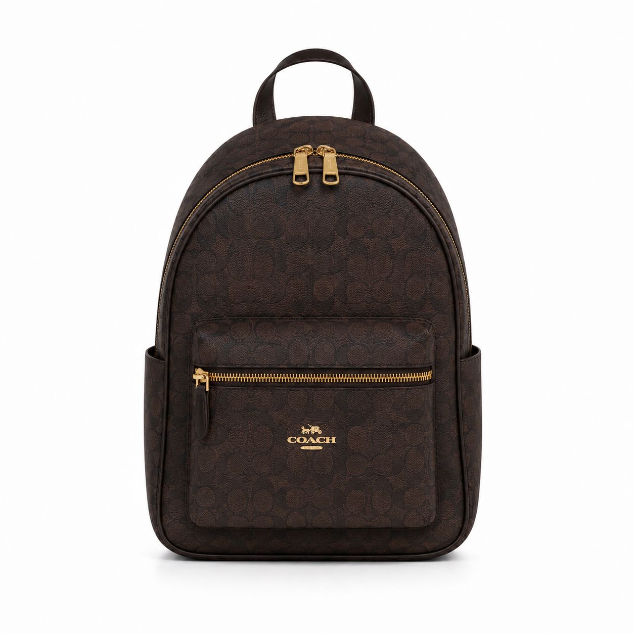 Coach Signature Canvas Backpack brown