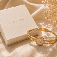 Chanel βραχιόλι CC φιλντισί — packaging & σετ