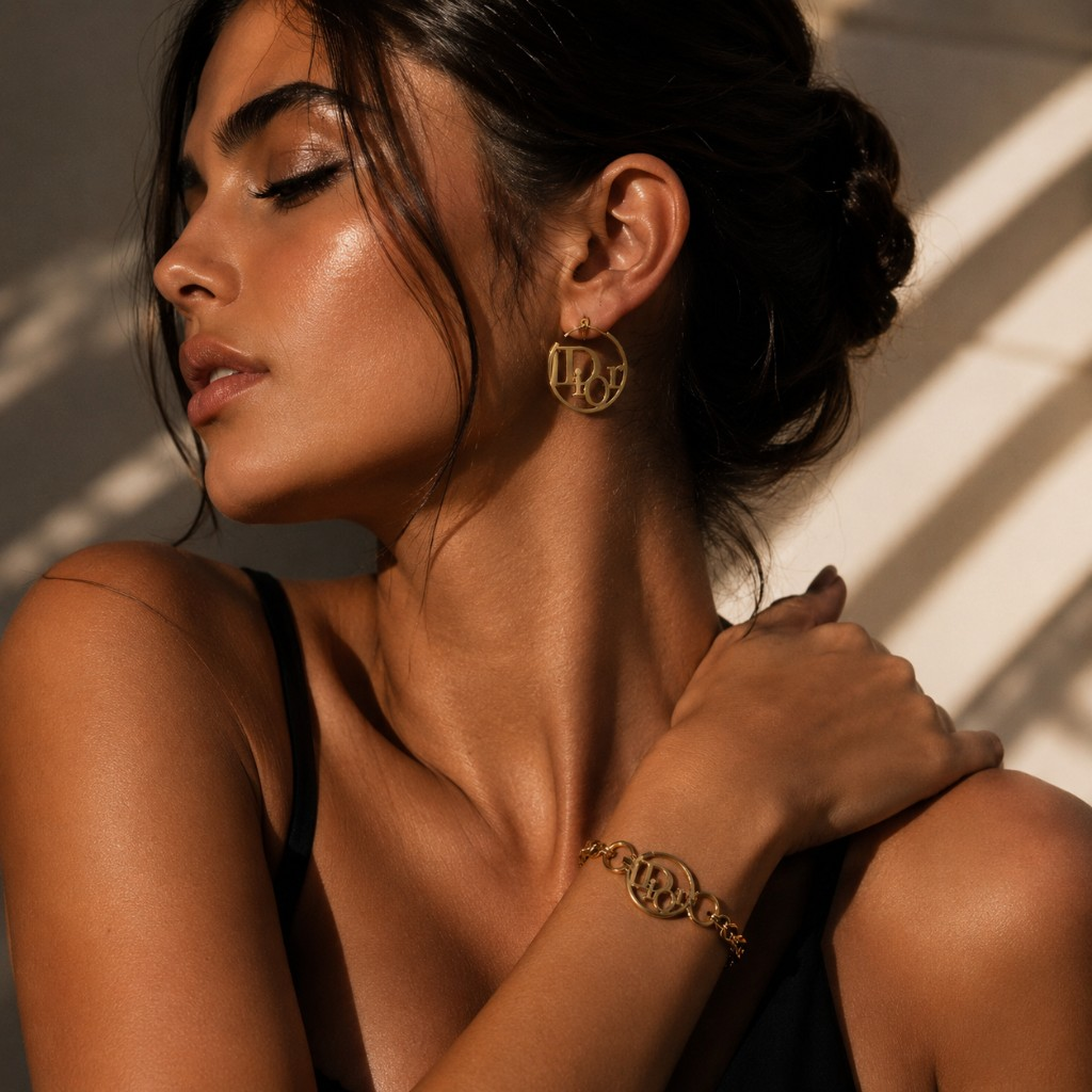Dior σκουλαρίκια ασημί — lifestyle φωτογραφία 1