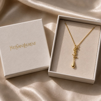 YSL κολιέ σταγόνα — packaging & σετ