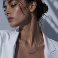 YSL κολιέ ασημί — lifestyle φωτογραφία 1