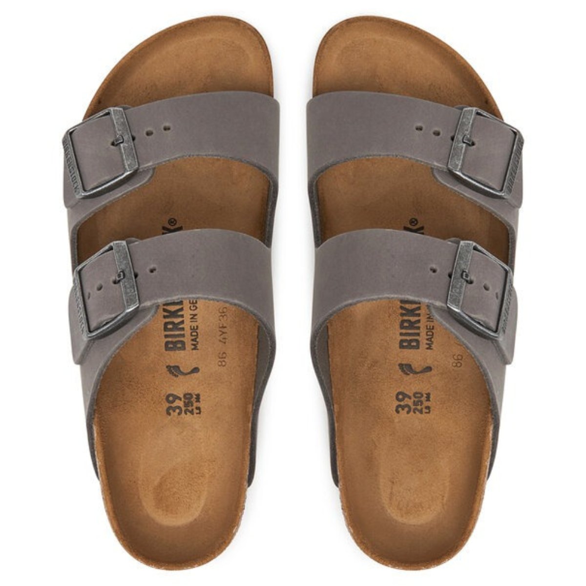 Γυναικεία Σανδάλια Birkenstock Cork Comfort με Ρυθμιζόμενους Ιμάντες Γκρι