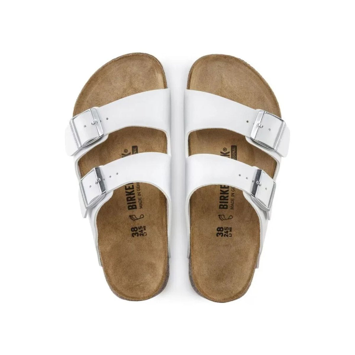 Γυναικεία Σανδάλια Birkenstock Cork Comfort με Ρυθμιζόμενους Ιμάντες Λευκό