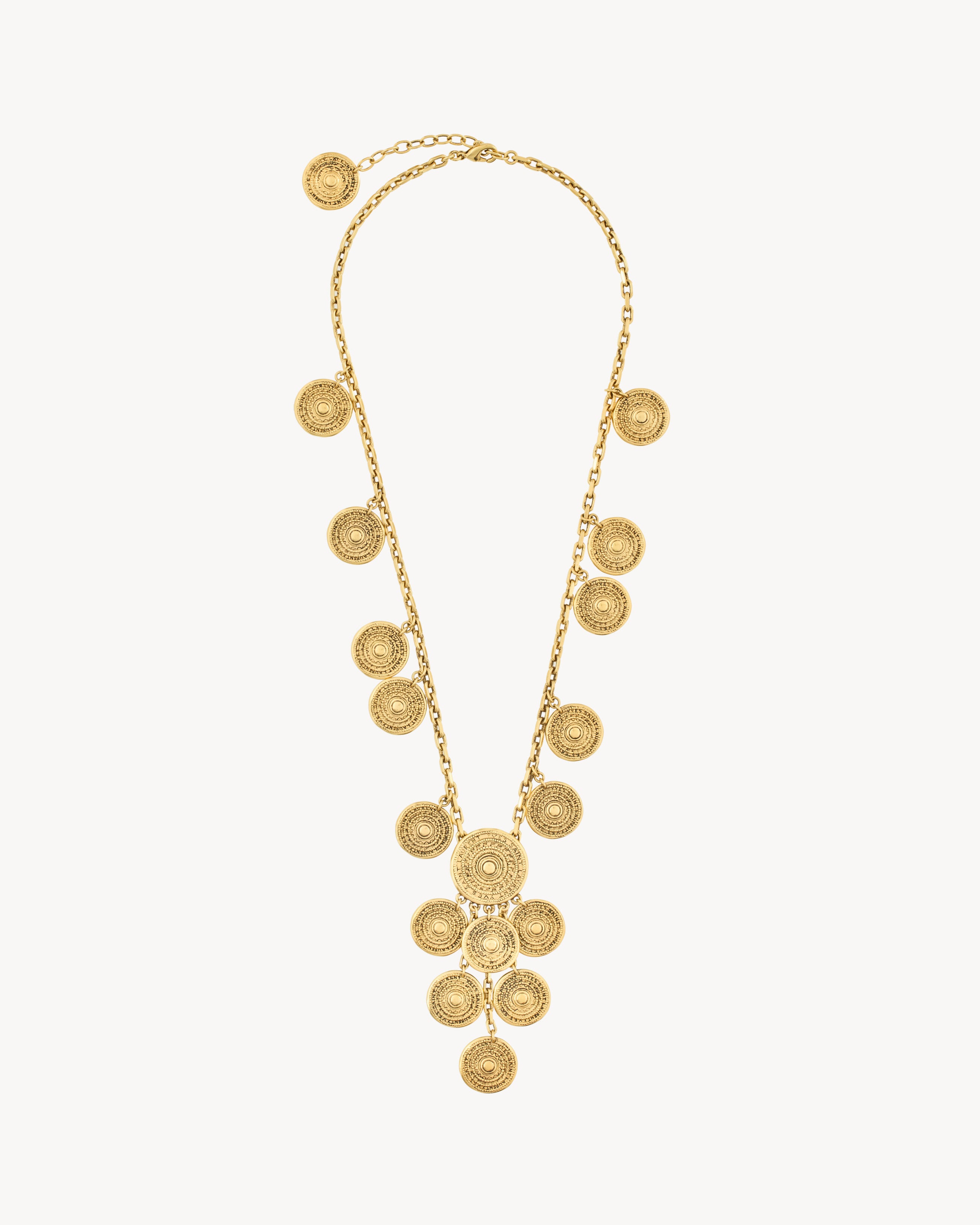YVES SAINT LAURENT charm necklace in metal