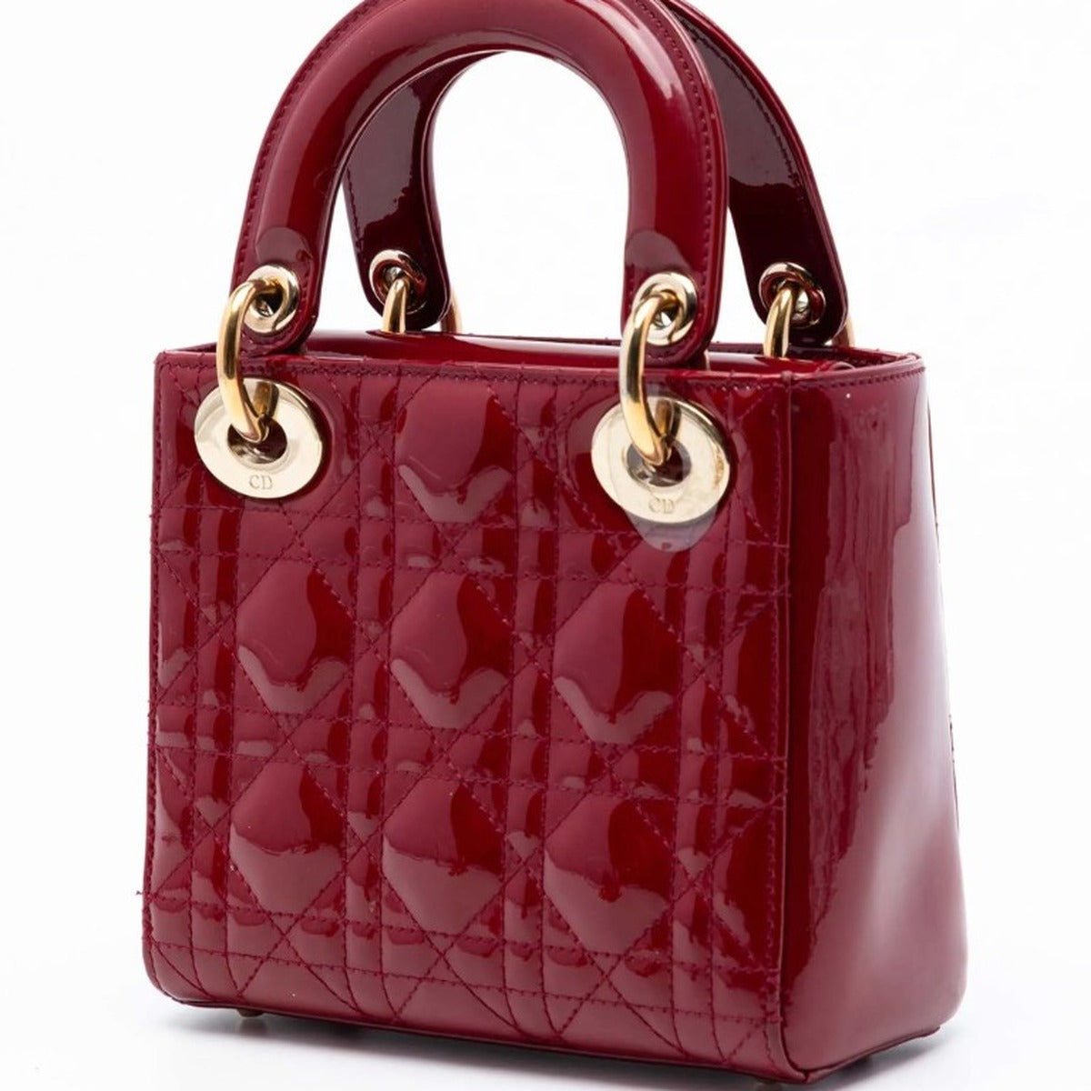 Dior Lady Dior Mini Cherry Red Quilted