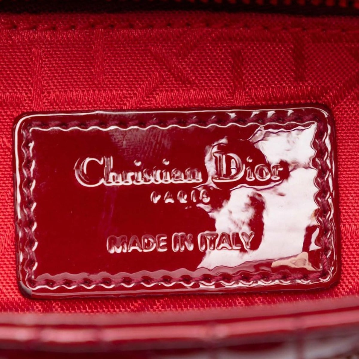 Dior Lady Dior Mini Cherry Red Quilted
