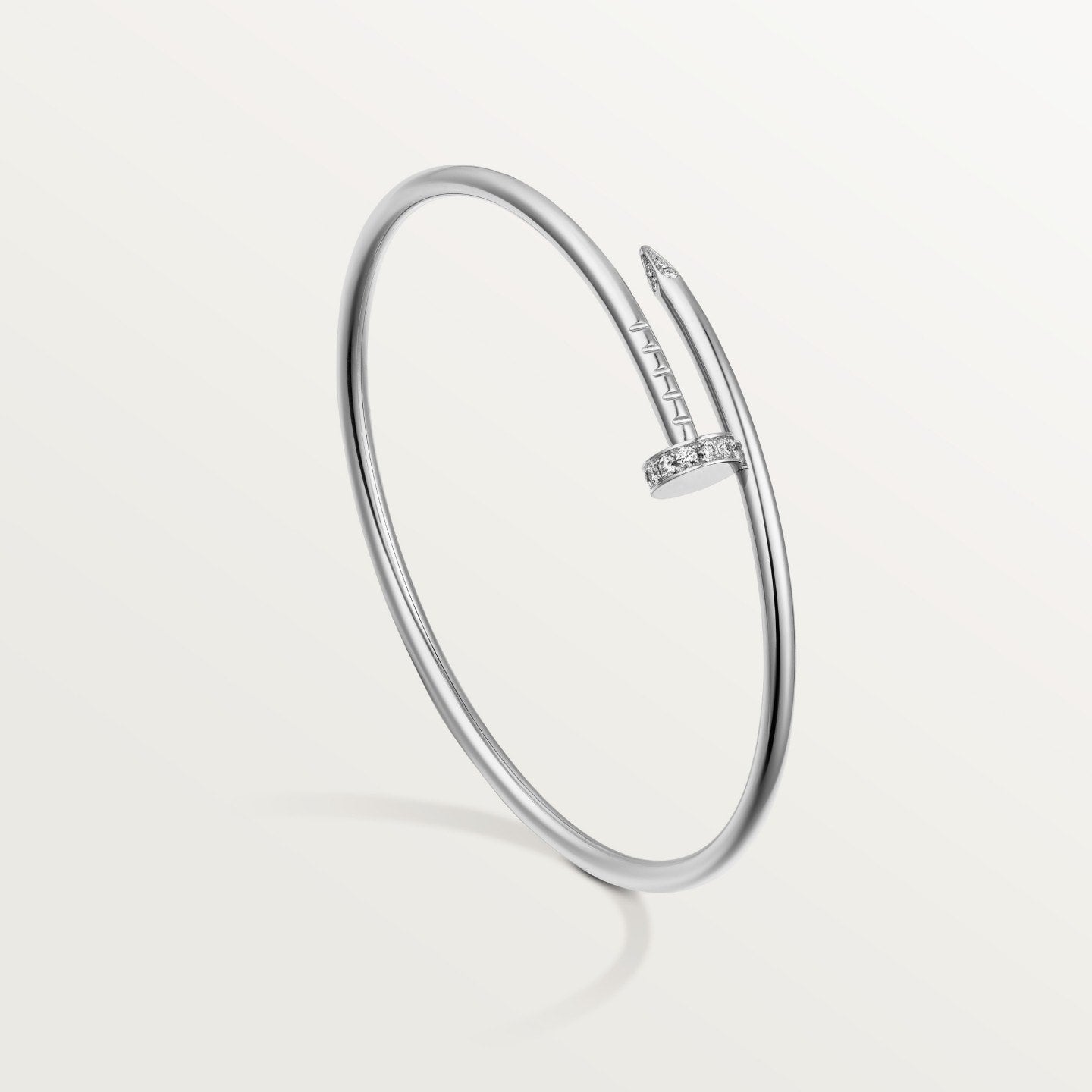 Juste un Clou bracelet, small model, diamonds