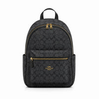 Coach Signature Canvas Backpack black