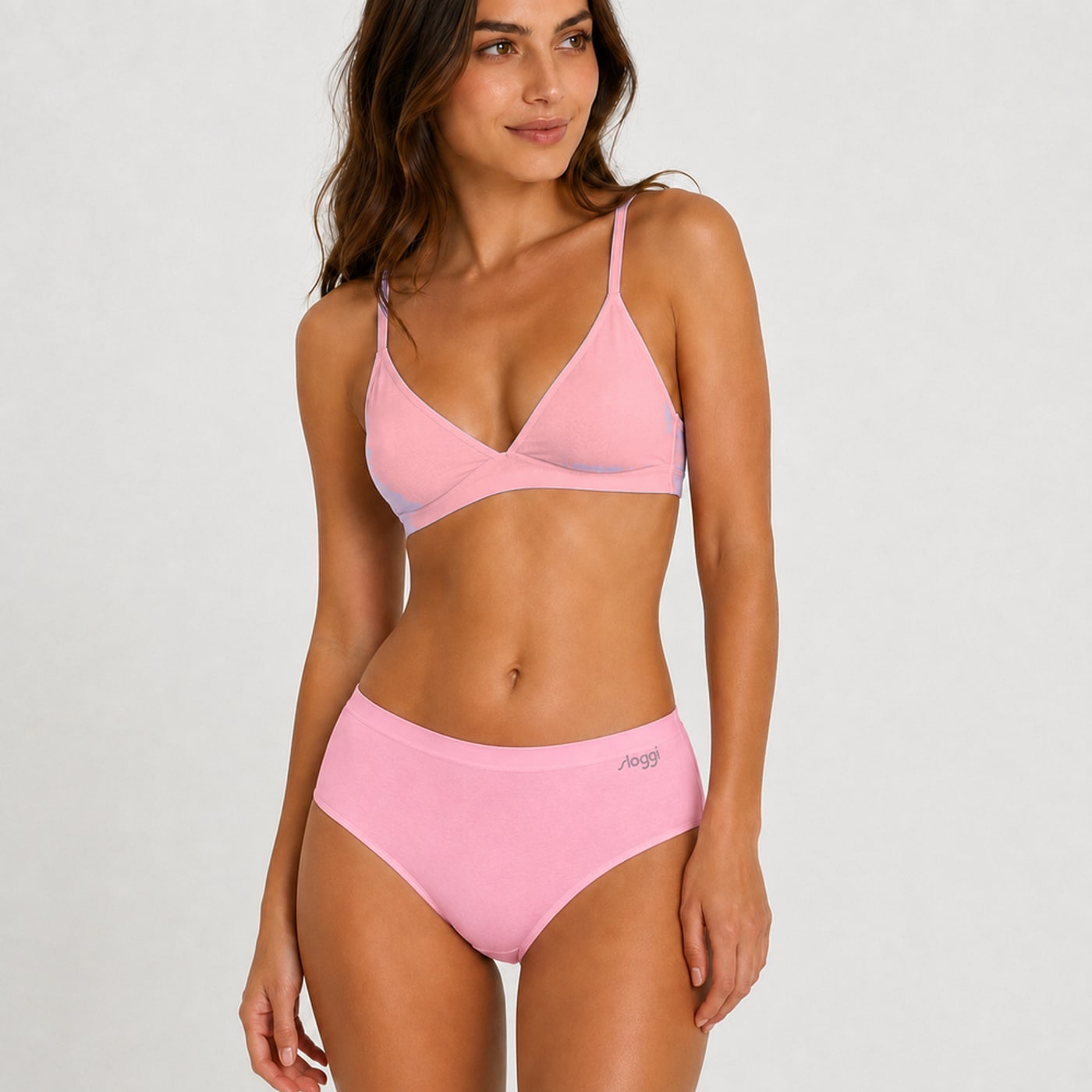 Sloggi Σετ 4 Σλιπ Comfort — Φούξια & Lime pinkFront