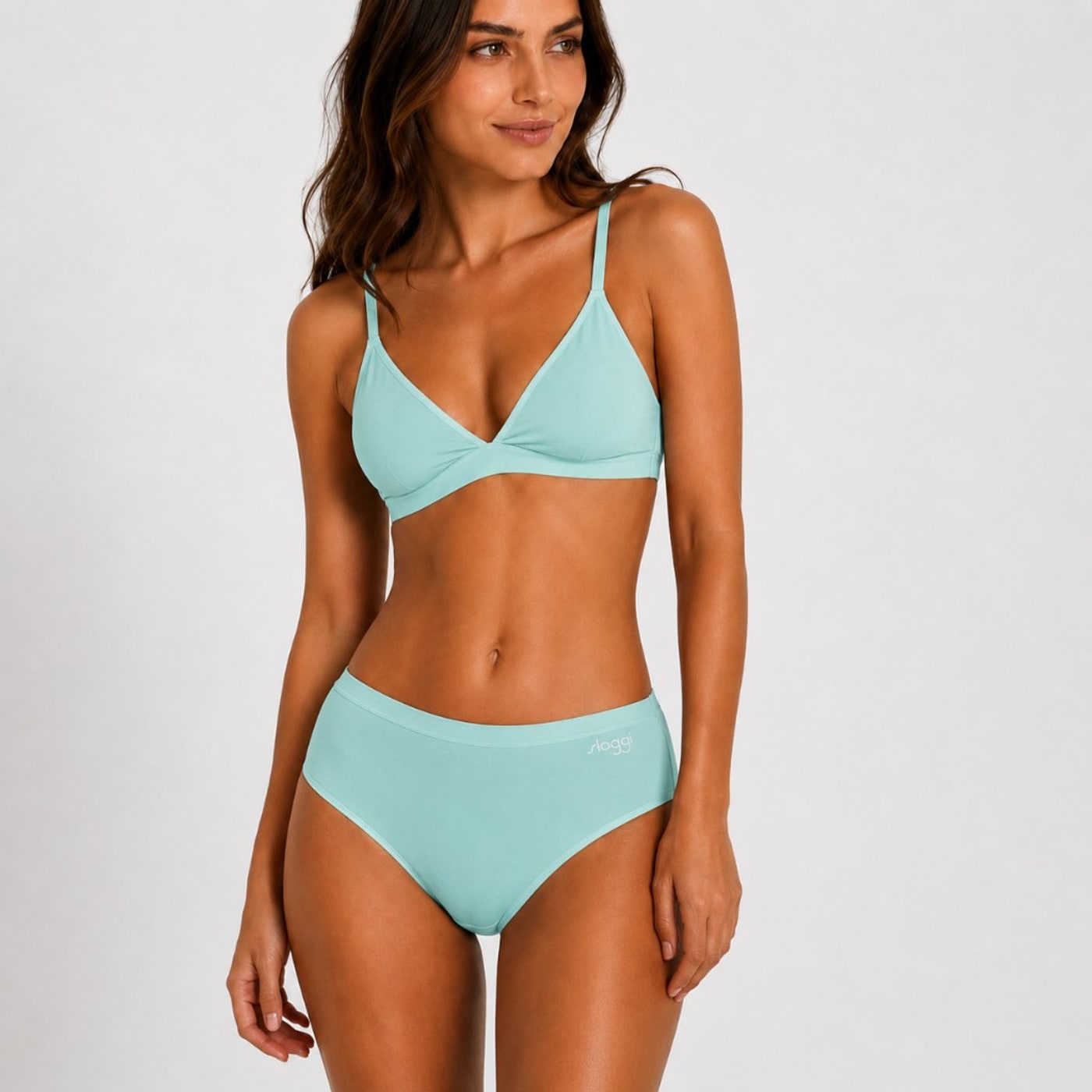 Sloggi Σετ 4 Σλιπ Comfort — Magenta & Mint mintFront