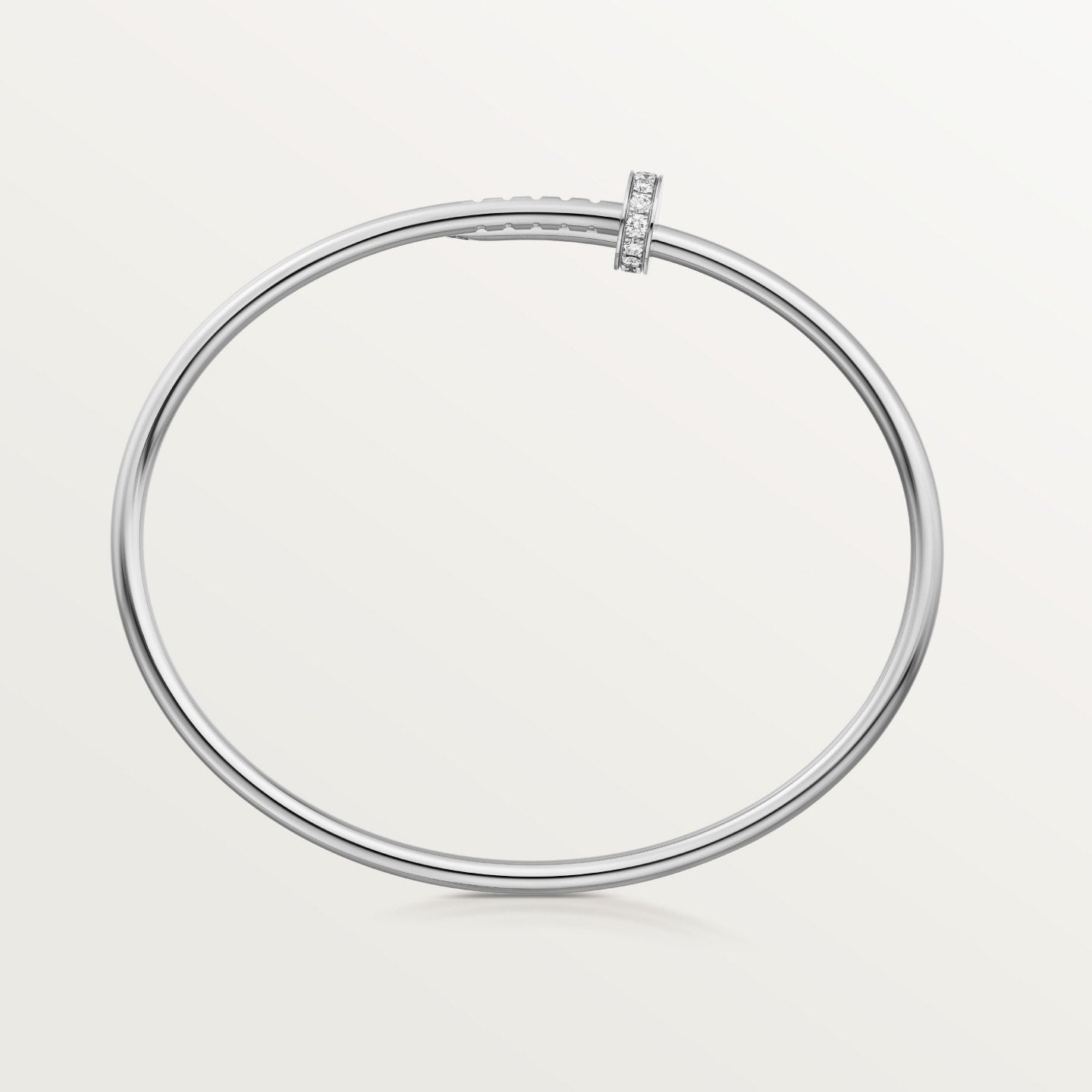 Juste un Clou bracelet, small model, diamonds
